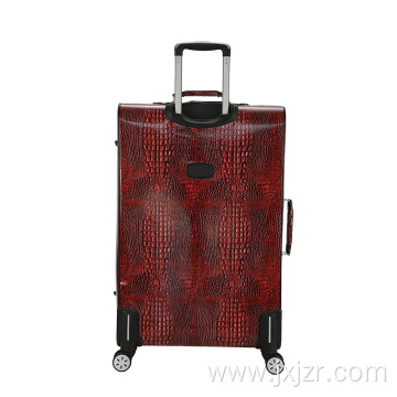 Imitated snake skin luggage